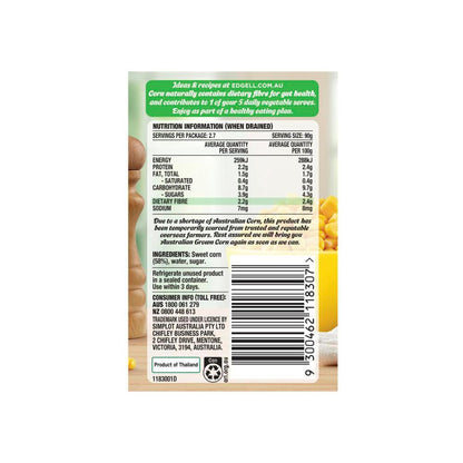 Edgell Corn Kernels No Added Salt - 420g