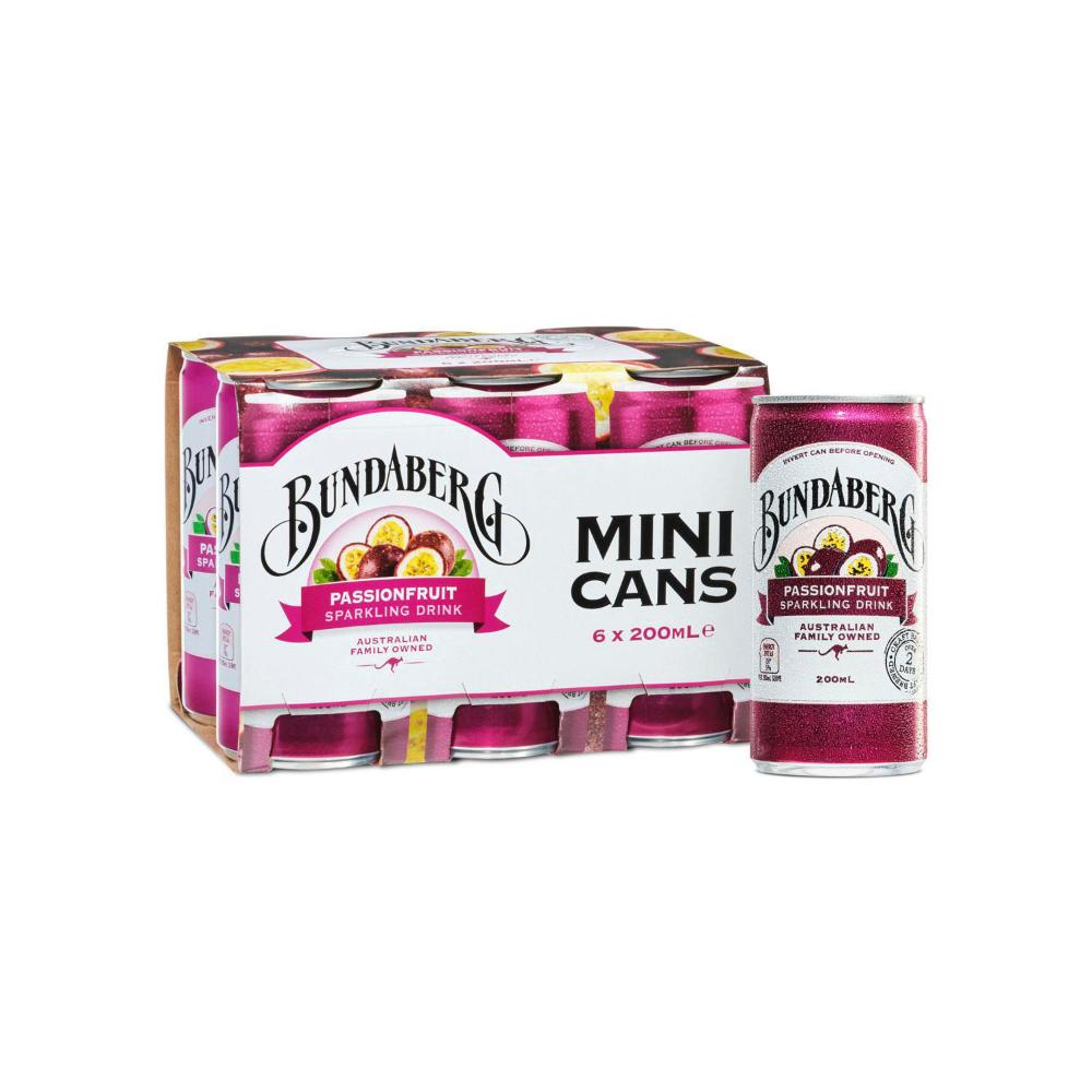 Bundaberg Brewed Passionfruit 6x200ml
