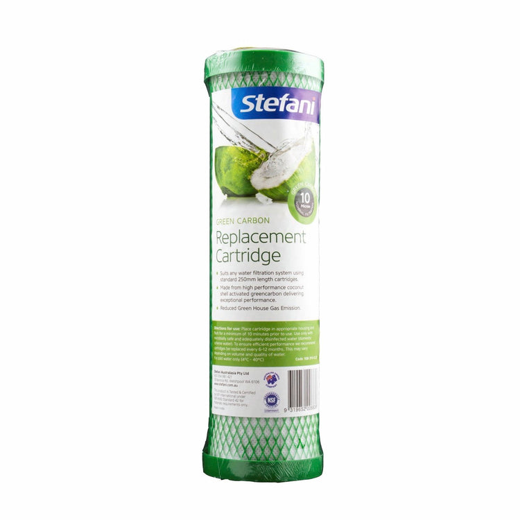 Stefani Green Carbon Replacement Cartridge - 10 Micron - 250mm