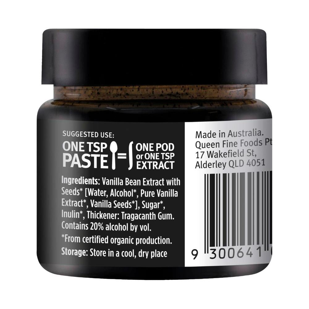 Queen Organic Vanilla Bean Paste - 65g