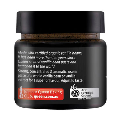 Queen Organic Vanilla Bean Paste - 65g