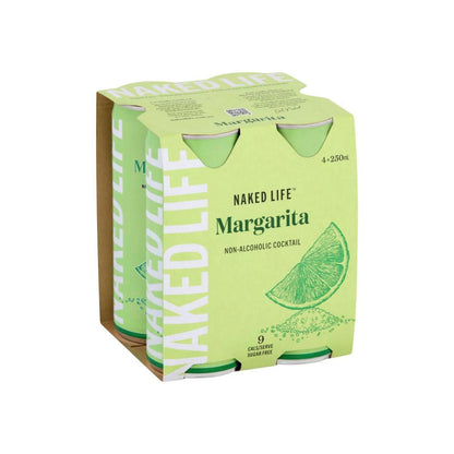 Naked Life Non-alcoholic Margarita Can 250ml - 4 Pack