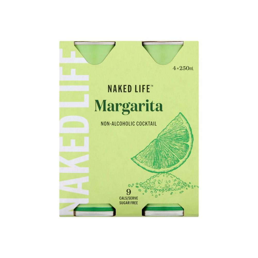 Naked Life Non-alcoholic Margarita Can 250ml - 4 Pack