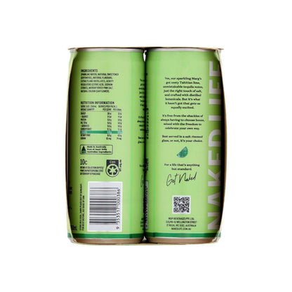 Naked Life Non-alcoholic Margarita Can 250ml - 4 Pack