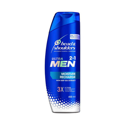 Head & Shoulders Ultramen 2 In 1 Moisture Recharge - 400mL