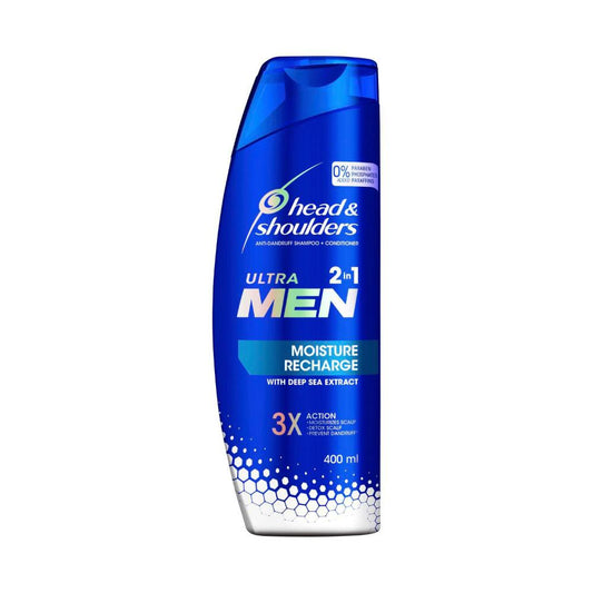 Head & Shoulders Ultramen 2 In 1 Moisture Recharge - 400mL