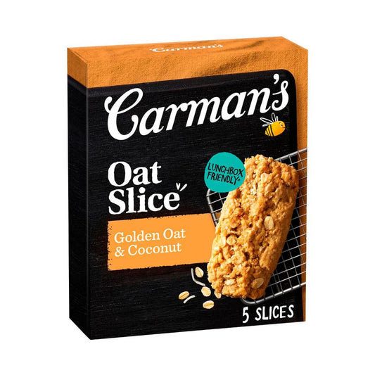 Carman's Oat Slices Golden Oat And Coconut 5 Pack - 175g