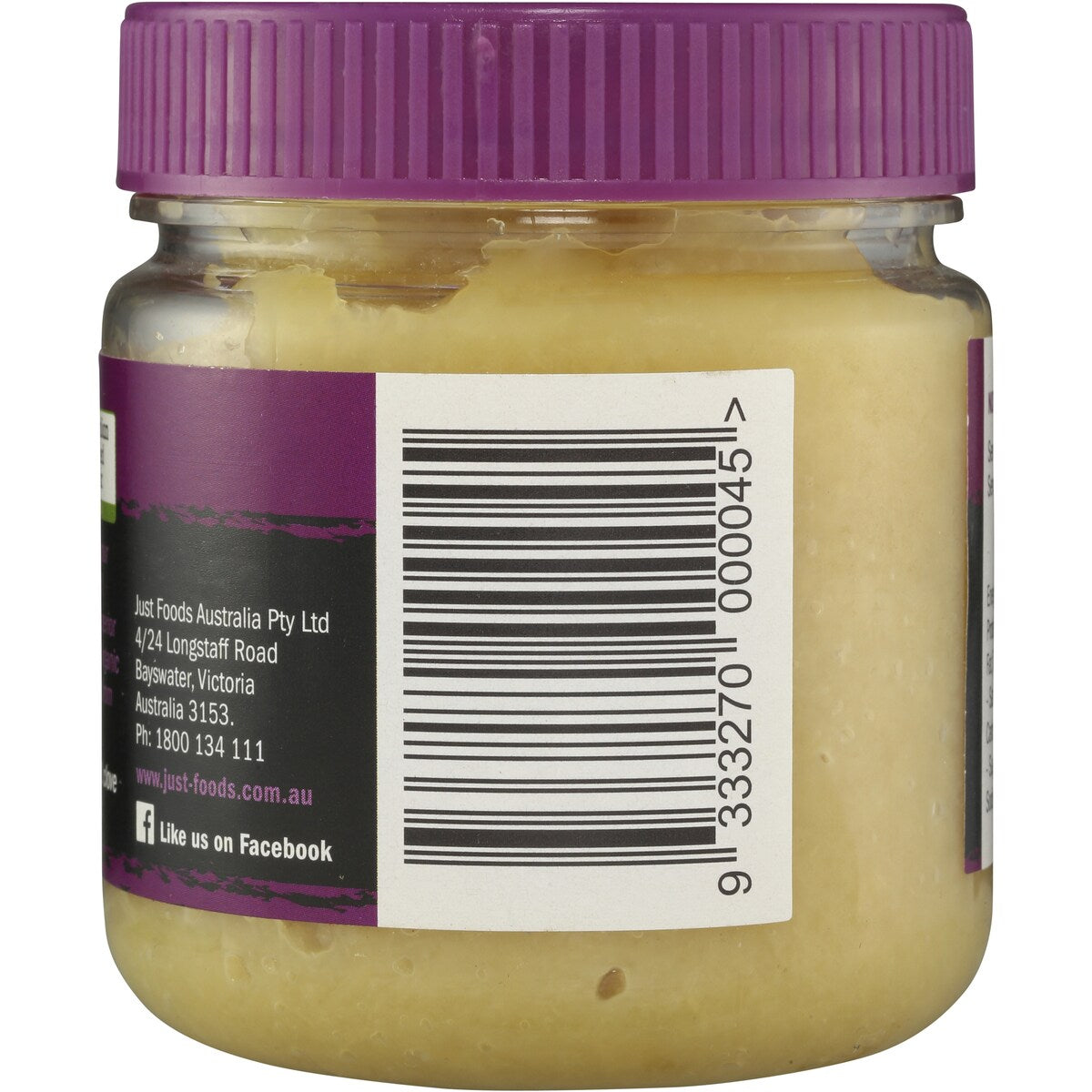 Justfoods Crushed Garlic Organic 185g