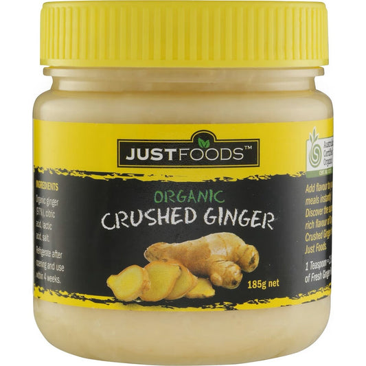 Justfoods Crushed Ginger Organic 185g