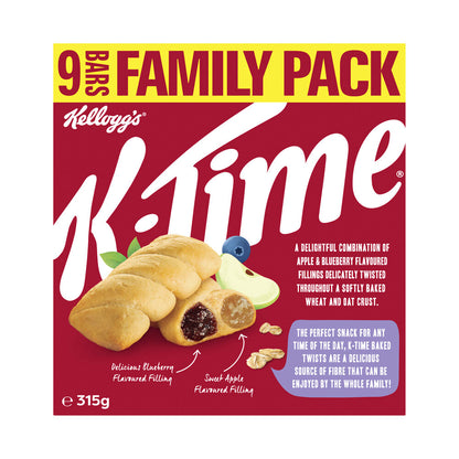 Kellogg's K-time Baked Apple Blueberry Twist 9 Pack - 315g
