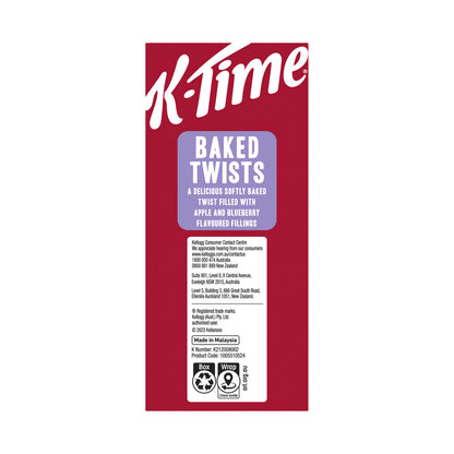 Kellogg's K-time Baked Apple Blueberry Twist 9 Pack - 315g