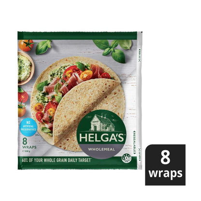 Helga's Wholemeal Wraps 8 pack - 508g