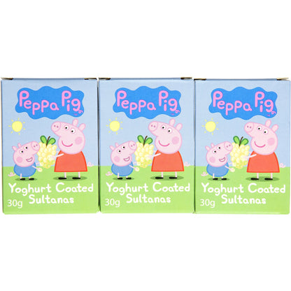 Peppa Pig Sultanas Yoghurt Coated 6x30g
