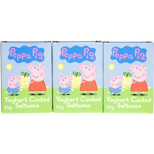 Peppa Pig Sultanas Yoghurt Coated 6x30g