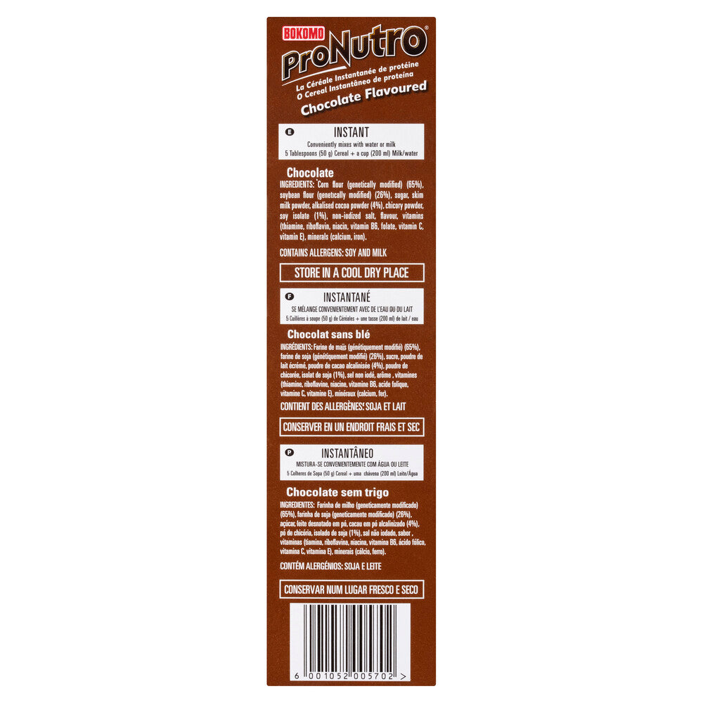 Bokomo Pro Nutro Chocolate Flavoured Instant Porridge Cereal - 500g