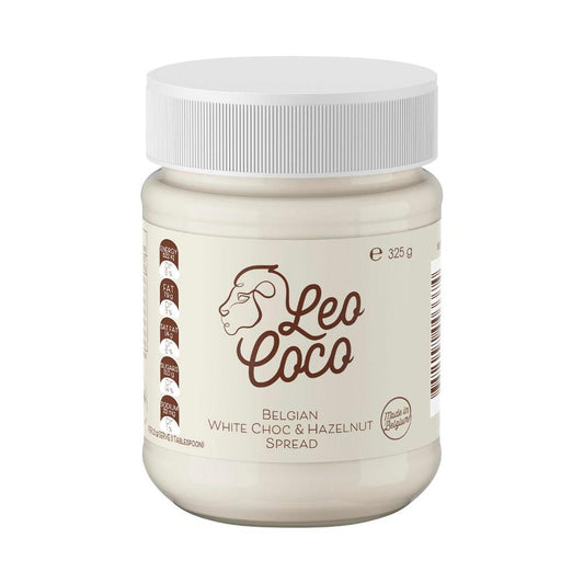 Leo Coco Belgian White Chocolate & Hazelnut Spread - 325g