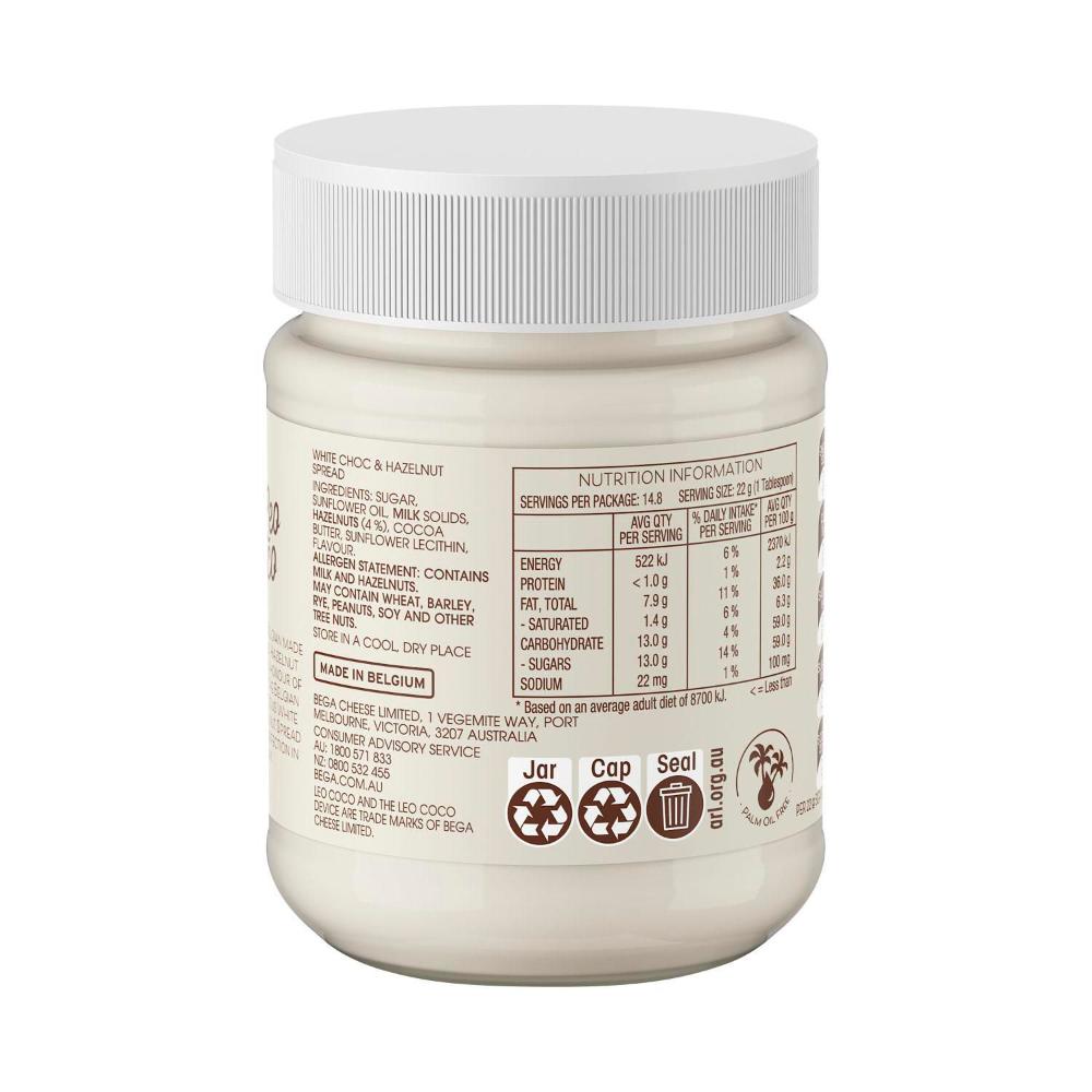 Leo Coco Belgian White Chocolate & Hazelnut Spread - 325g