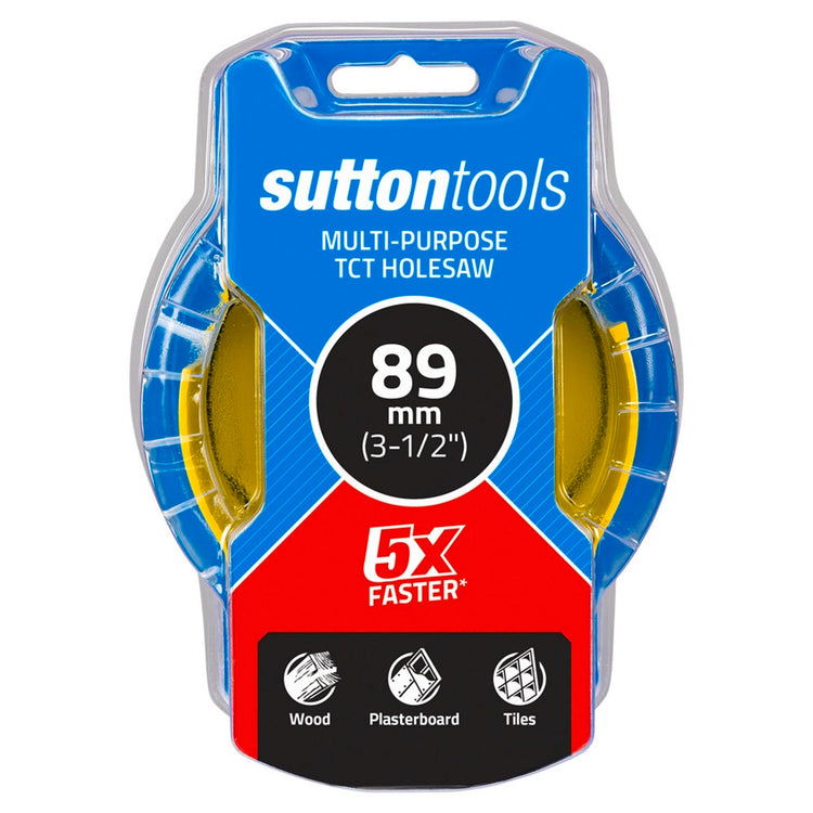 Sutton Tools 89mm TCT Multi Purpose Seamless Holesaw