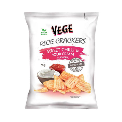 Vege Chips Rice Crackers Sweet Chilli & Sour Cream - 75g