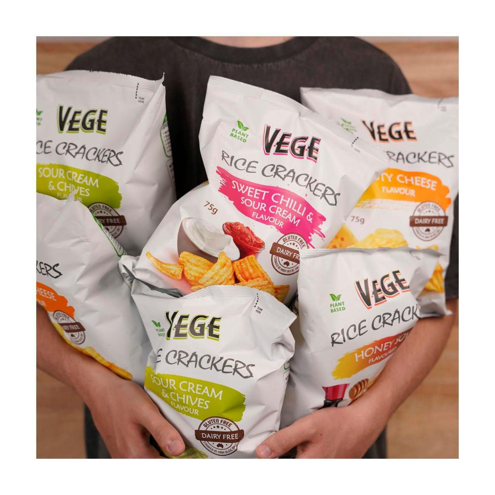 Vege Chips Rice Crackers Sweet Chilli & Sour Cream - 75g