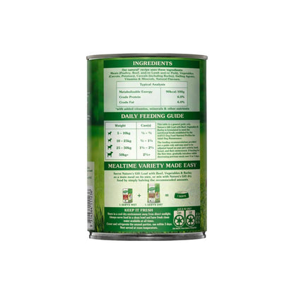 Nature's Gift Loaf With Beef Vegetables And Barley Dog Food - 700g