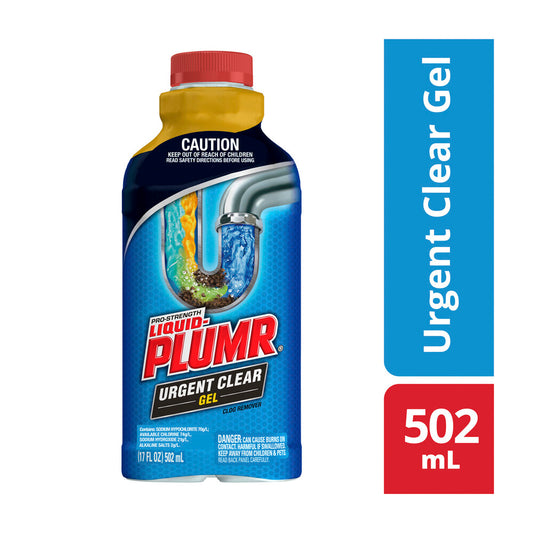 Clorox Liquid Plumr Urgent Clear - 502mL