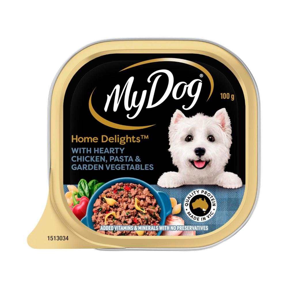 My Dog Home Delights Chunks In Gravy With Slow Cooked Chicken Pasta And Vege ... 100g