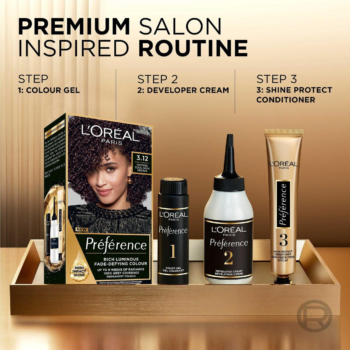 L'oreal Paris Preference Hair Colour 3.12 St Honore Each