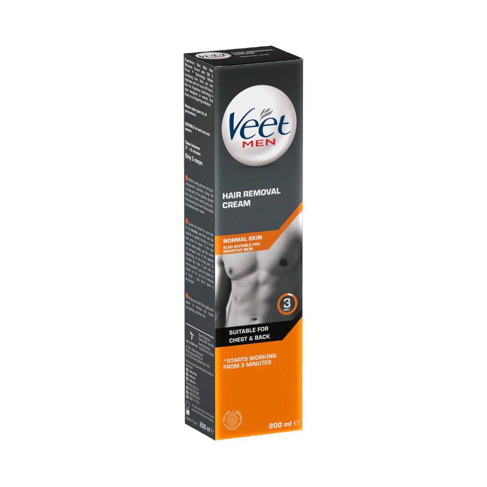 Veet For Men Hair Removal Cream For Normal And Sensitive Skin - 200mL