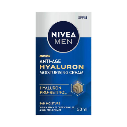 Nivea Men Anti-age Face Moisturising Cream Spf15 - 50mL