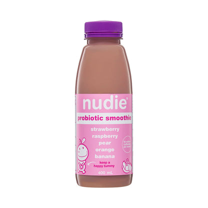 Nudie Probiotic Smoothie Strawberry & Raspberry - 400mL