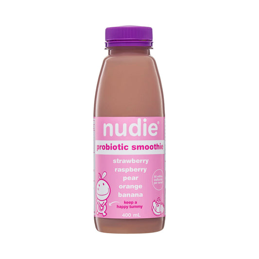 Nudie Probiotic Smoothie Strawberry & Raspberry - 400mL