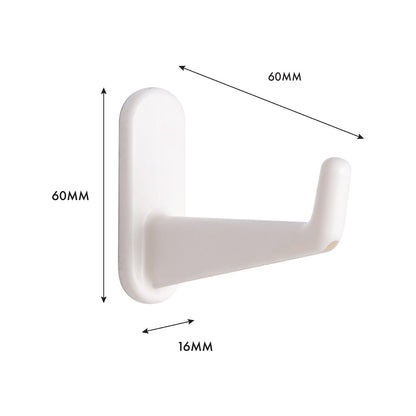 Flexi Storage Home Solutions White Large Pegboard Hook 4 Pack Plastic Durable