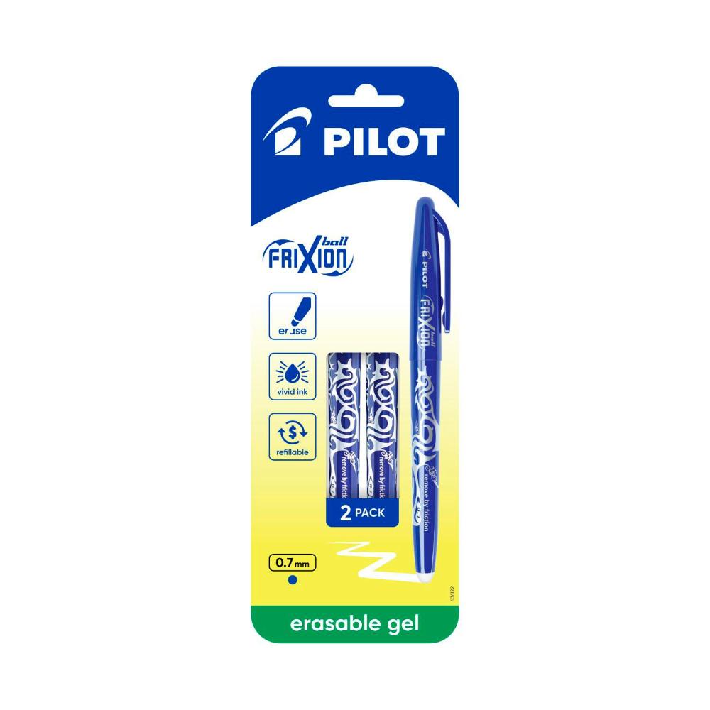 Pilot Frixion Ballpen Blue2 pack - 2 pack