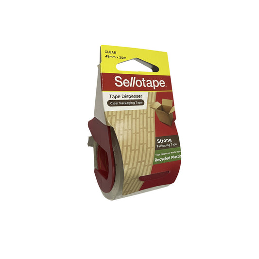 Sellotape Packing Tape ear Dispenser With Recyed Handles 48mm X 20m - 1 each