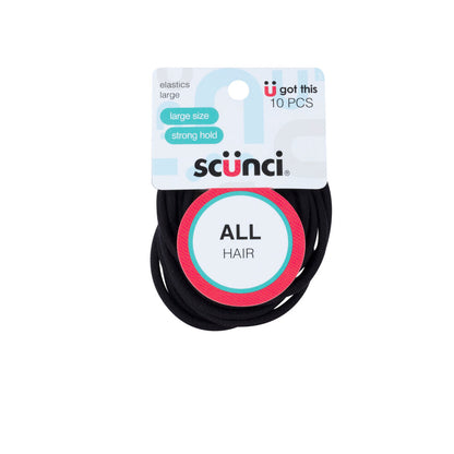 Scunci Elastics All Hair - 10 pack