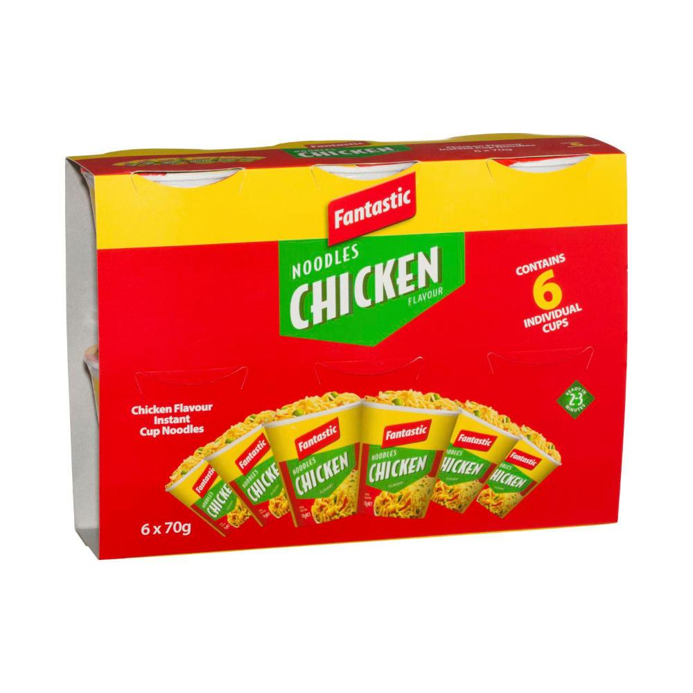 Fantastic Noodles Chicken Cups - 6 pack