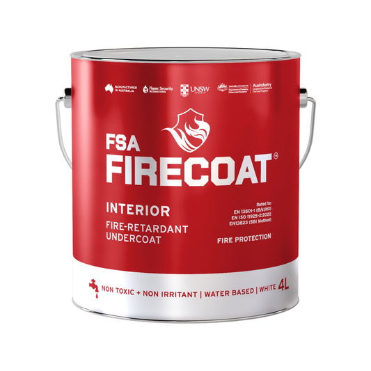 FSA Firecoat Interior Fire Retardant Undercoat Water Based White 4L