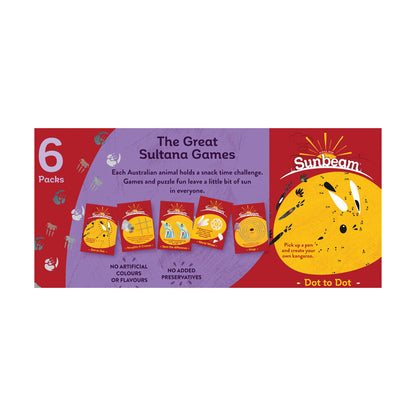 Sunbeam Yoghurt Coated Sultanas 6x30g - 180g