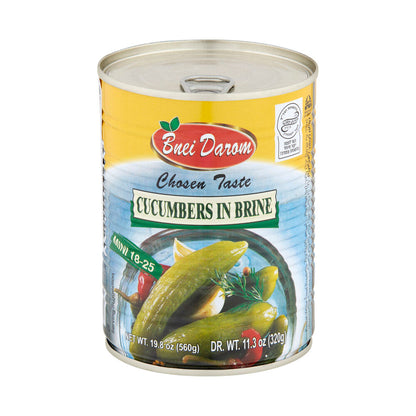 Bnei Darom Mini Cucumbers In Brine - 560g