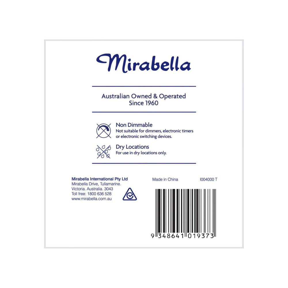 Mirabella Led Gls BC 5w 470lum 4000k Cool White - 2 pack