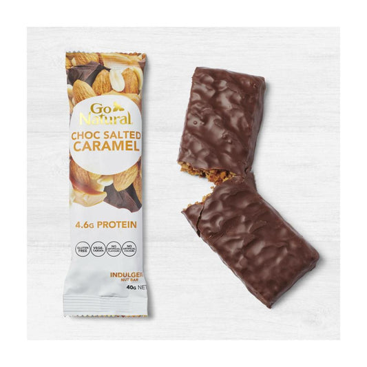 Go Natural Choc Salted Caramel Bar - 40g