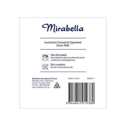 Mirabella Led Gls Es 5w 470lum 2700k Warm White - 2 pack