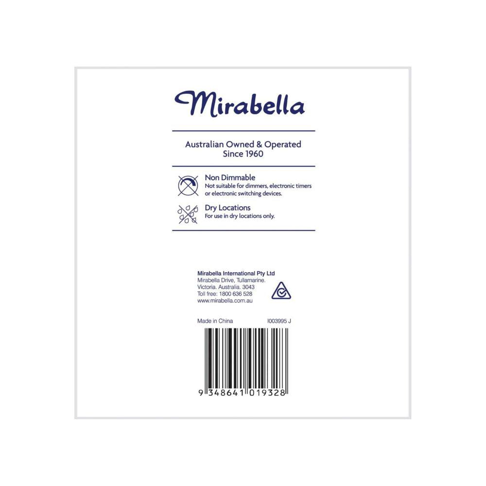 Mirabella Led Gls BC 14w 1400lum 2700k Warm White - 2 pack