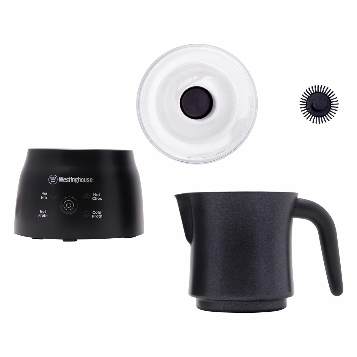 Westinghouse Milk Frother 250ml 650W WHMF03K Black