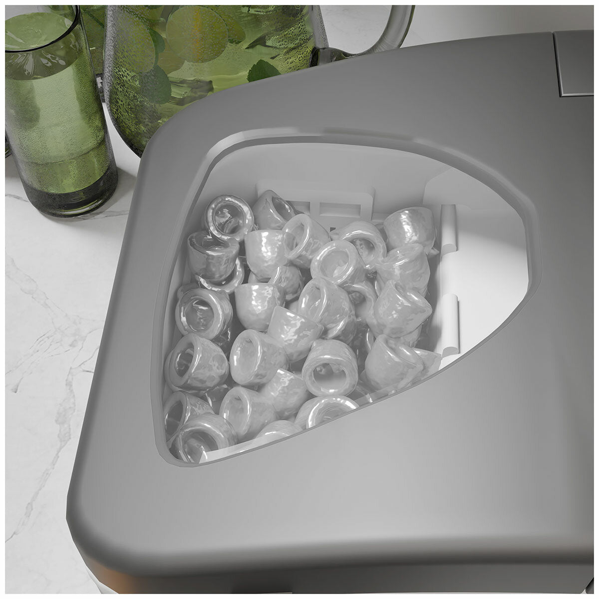 Westinghouse Compact Ice Maker 12kg WHIM01SS Stainless Steel 120W