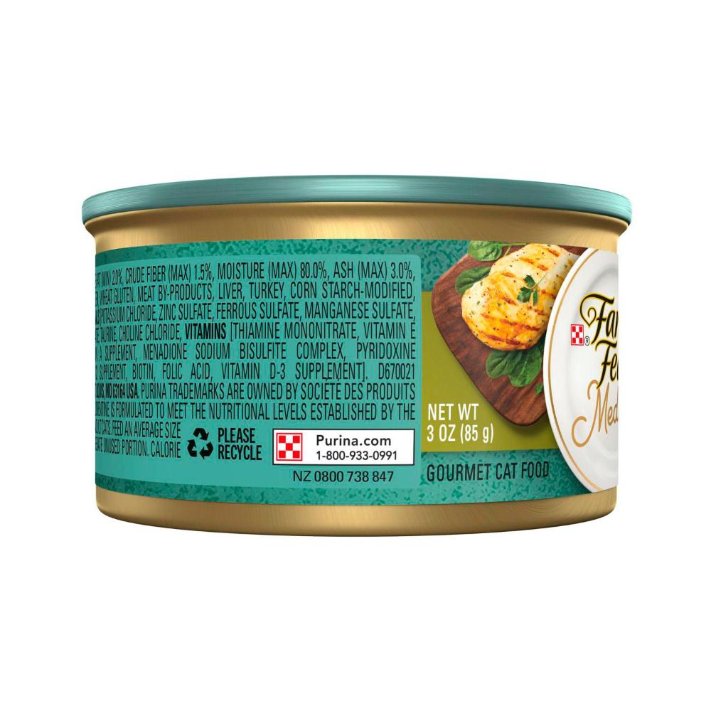 Fancy Feast Medleys White Meat Chicken Florentine & Garden Greens Cat Food - 85g