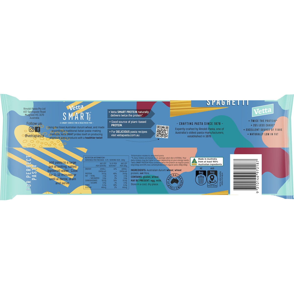 Vetta SMART Protein Spaghetti Pasta 375g