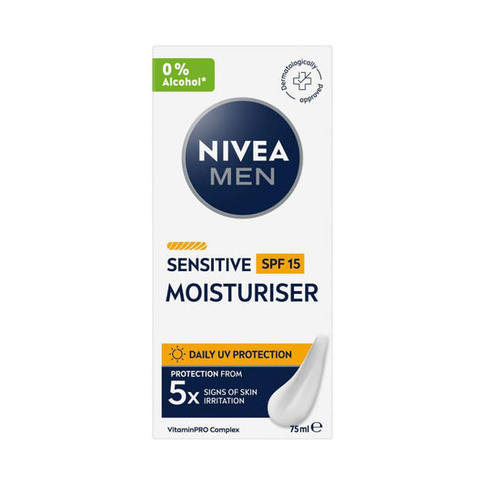 Nivea Men Sensitive Protective Moisturiser SPF15 - 75mL