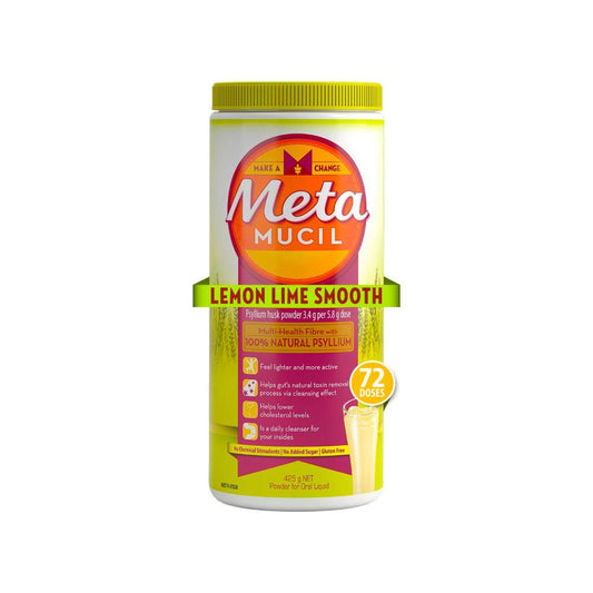Metamucil 72 Dose Fibre Sup Lemon Lime - 425g